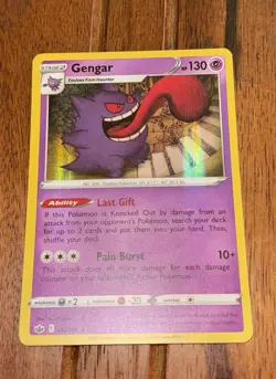 Gengar 057/198 NM Chilling Reign Holo Rare Near Mint Pokemon TCG Set Card - Image 1