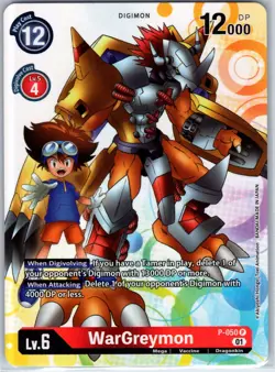 WarGreymon Promo Digimon Promotion Cards P-050 P NM - Image 1