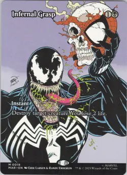 MTG Normal Infernal Grasp (Borderless) M Marvel Universe Eternal-Legal 18 NM - Image 1