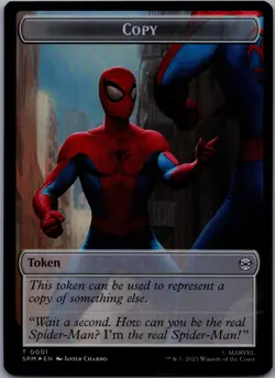 MTG Foil Copy // Human Citizen Double-Sided Token T Marvel's Spider-Man 1 // 4 N - Image 1