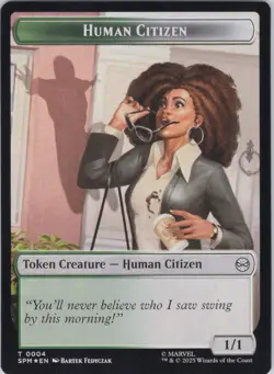 MTG Foil Copy // Human Citizen Double-Sided Token T Marvel's Spider-Man 1 // 4 N - Image 2