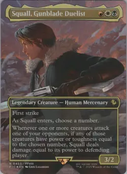 MTG Foil Squall, Gunblade Duelist (Borderless) R Commander: FINAL FANTASY 453 NM - Image 1