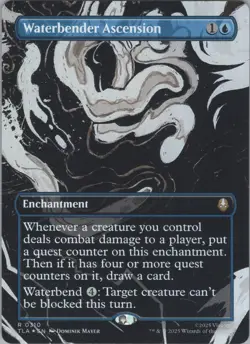 MTG Foil Waterbender Ascension (Borderless) R Avatar: The Last Airbender 310 NM - Image 1