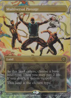 MTG Foil Multiversal Passage (Borderless) R Marvel's Spider-Man 206 NM - Image 1