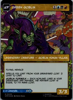 MTG Foil Norman Osborn (Borderless) M Marvel's Spider-Man 220 NM - Image 2