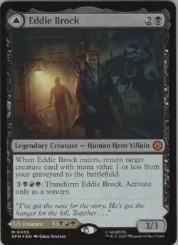 MTG Foil Eddie Brock M Marvel's Spider-Man 55 NM - Image 1