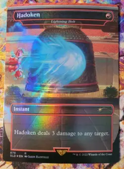 Hadoken *FOIL* - Lightning Bolt - MTG x Street Fighter - SLD - Image 1