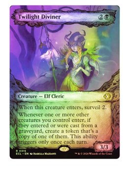 Twilight Diviner - Foil - Showcase Lorwyn Eclipsed MTG - Image 1