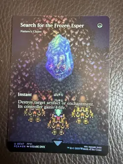 Mtg FCA Final Fantasy Frozen Esper - Nature’s Claim - Foil-NM - Image 1