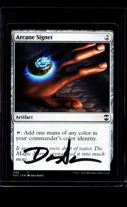 MTG Magic The Gathering Kaldheim AP Artist Proof Auto Autograph 96 Arcane Signet - Image 1