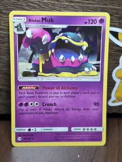 Alolan Muk 58/149 Holo Rare - Pokemon Sun & Moon Base Set Single Card NM - Image 1