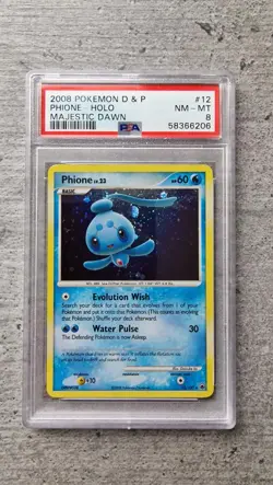 Phione Holo - Majestic Dawn, Diamond & Pearl - PSA 8 - Pokemon D & P - Image 2