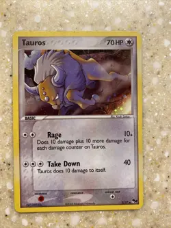 Tauros Holo 5/17 EX POP Series 2 - Light Play - Pokemon - Image 1
