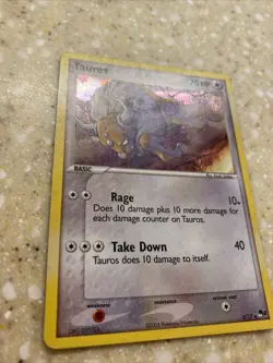 Tauros Holo 5/17 EX POP Series 2 - Light Play - Pokemon - Image 2