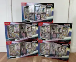 Lot Of 5 POKEMON TCG Prismatic Evolutions Premium Figure Collection Sealed - Image 1