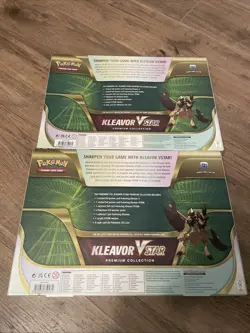 2x Kleavor Vstar Premium Collection Boxes fusion strike/AR/BS 10 packs pokemon - Image 2