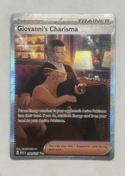 Pokemon TCG Giovanni's Charisma 204/165 S&V 151 SIR English NM - Image 1
