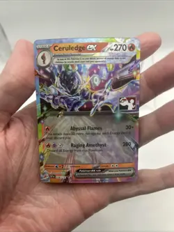 036/191 Ceruledge ex Pokemon TCG Prize Pack Series 7 Play Stamped Surging - Image 3
