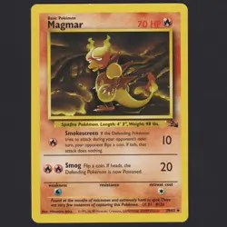 Magmar 39/62 Fossil Set Unlimited Vintage 1999 Pokemon TCG NM/LP - Image 1