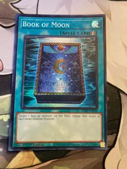 Yugioh! Book of Moon x 3 - 1st Ed Super Rare - RA02-EN050 - NM - Image 1