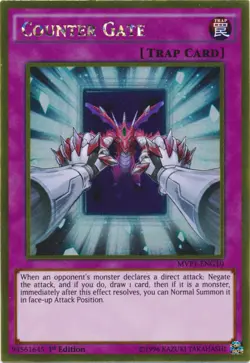 Counter Gate - MVP1-ENG10 - Gold Rare - 1st Edition - Lightly Played - Image 1