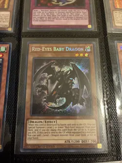 Yu-Gi-Oh TCG Red Eyes Baby Dragon LDS1- Secret Rare - Image 1