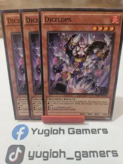 Yu-Gi-Oh Dicelops X3 SHVI 1st Edition Common Light Played - Image 1