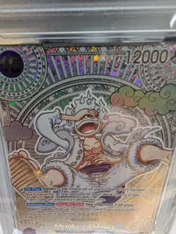 2025 ONE PIECE OP11 MONKEY D. LUFFY 3RD ANNIV. GOLD OP05 119 SEC PSA 10 English - Image 2
