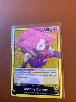 cartes ONE PIECE 4 cartes JEWELRY BONNEY (1 PROMO + 1 L + 1R + 1 SR) FRANCAIS - Image 4