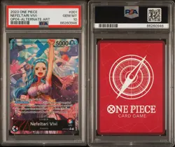 PSA10 ONE PIECE TCG Nefeltari Vivi OP04-001 Kingdoms of Intrigue ALT Art English - Image 3