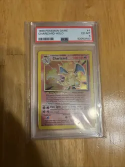 1999 Pokemon Game #4 Charizard-Holo Card PSA EX-MT 6 - Image 4