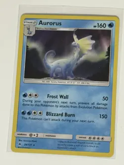 Aurorus 28/131 Rare Sm-Forbidden Light Holo Pokemon Card - Image 1