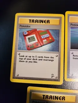 Base Set 2 Trainer Cards - Pokedex #115 - Potion #122 - Pokemon Breeder #105 - Image 2