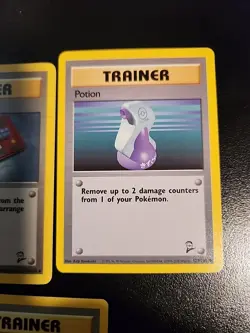 Base Set 2 Trainer Cards - Pokedex #115 - Potion #122 - Pokemon Breeder #105 - Image 3