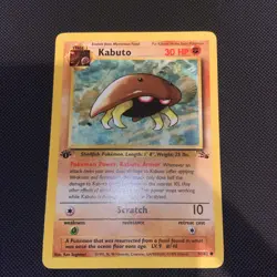 Kabuto Fossil 50/62 1st edition ACE 10 Gem Mint (not PSA) + Raw Pokemon card - Image 3