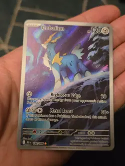 Pokemon TCG Cobalion Card 144/086 SV Black Bolt Illustration, Mint English - Image 2