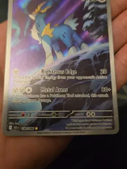 Pokemon TCG Cobalion Card 144/086 SV Black Bolt Illustration, Mint English - Image 4