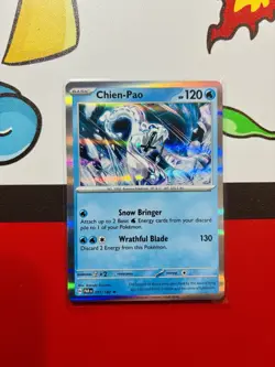 Pokemon TCG * Paradox Rift * 57/182 Chien-Pao Holo Rare * FRESH PK - Image 2