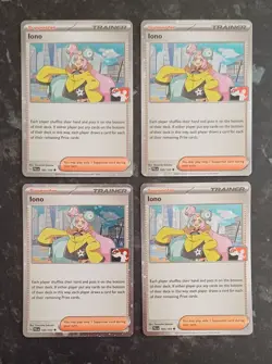 4 x Iono - Play! Prize Pack Series - Holo - Stamped - Pokemon TCG - Image 1