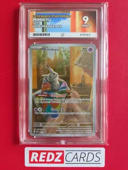 ACE 9 Mimikyu SVP 075 Promo ETB Graded Pokemon Card 2024 Mint - Image 1