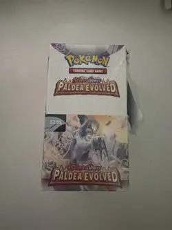 Pokemon TCG Scarlet & Violet Paldea Evolved Half Booster Box 18 Packs (Unsealed) - Image 1