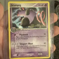 Grumpig - (Prerelease) 29/106 Nintendo Regular Ex Emerald Pokemon - Image 1
