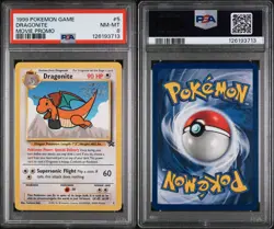 PSA 8 Dragonite Movie Promo 1999 Pokemon #5 NM-MT NEW CERT - Image 1