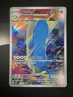 Pokemon Journey Together English Wailord Illustration Rare IR 162/159 JTG - Image 1