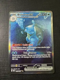 2023 Pokemon MEW EN 151 Blastoise Ex Special Illustration Rare SIR 200/165 NM - Image 1