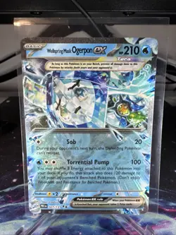 Pokemon TCG Wellspring Mask Ogerpon EX 027/131 Prismatic Evolutions Double Rare - Image 1