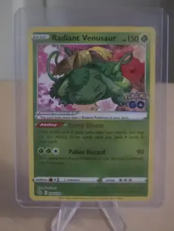 Pokemon TCG Radiant Venusaur 004/078 Pokemon GO Holo - Image 1
