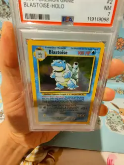 Blastoise Pokemon Base Set Holo 1999 Wizards of The Coast (WOTC) 2/102 PSA 7 - Image 5