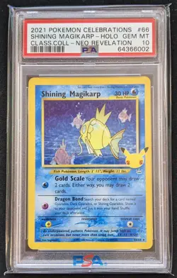 2021 Pokemon Celebrations Shining Magikarp Gem Mint PSA 10 (2X) - Image 2