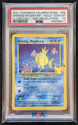 2021 Pokemon Celebrations Shining Magikarp Gem Mint PSA 10 (2X) - Image 4